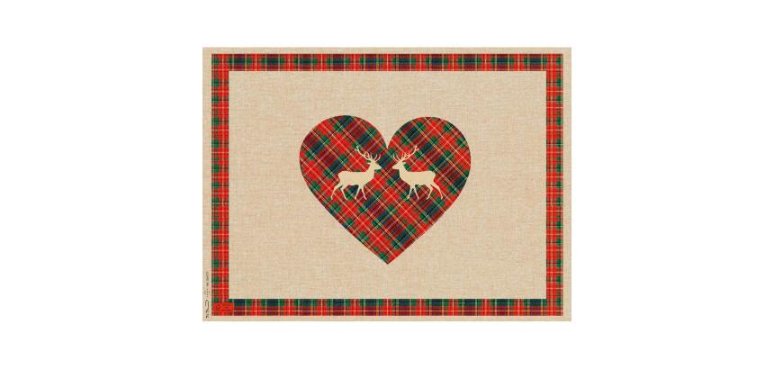 Barquette de 400 sets de table papier gaufré recyclé 80g/m2, Montagne Lin - Format 30x40cm - Montagne Lin