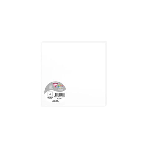 Paquet de 25 cartes simples Pollen 160 x 160 mm 210 g/m2