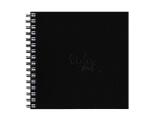Rhodia Touch Watercolor Book, papier grain fin 100% coton 300g - 15x15 cm, 40 pages - Noir