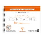 Fontaine album spiralé 12F 19x26cm 300g grain satiné