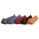 Trousse en cuir Age Bag trapèze 21x5x5 cm - Assortis