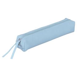 CUIR TEINTÉ Trousse SLIM 19,5x2,5x4 cm Bleu ciel