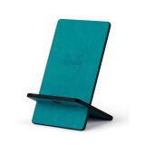 Rhodiarama support pour téléphone mobile simili cuir italien 13x8x8,5 cm - Paon