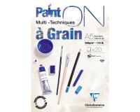 Paint'ON à grain bloc collé 20F A5 250g