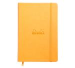 Webnotebook A5 192 pages dot papier ivoire 90g fermeture élastique - Orange