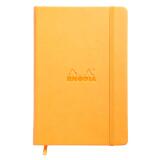 Webnotebook A5 192 pages dot papier ivoire 90g fermeture élastique - Orange
