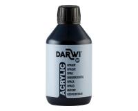 Darwi Flacon de 250 ml de Peinture Acrylique Universelle Opaque - Noir