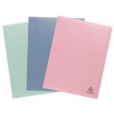 Protège-documents semi-rigide en PP recyclé AutentiK - 80 vues - Couleurs assorties