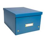 Cajas de almacenamiento NeoDeco - 29x38x19 cm, A4+ - Azul de Francia