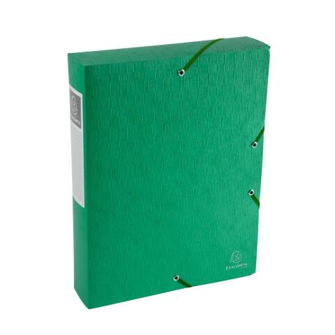 Carpeta Exacompta de proyecto Exabox Lomo 60mm cartulina lustrada Scotten Nature Future - Verde