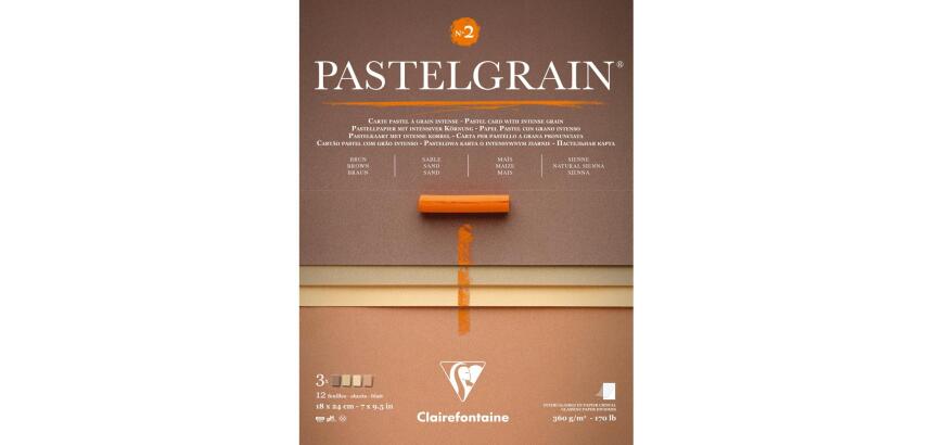 PastelGrain bloc collé n°2 12F 18x24cm 360g