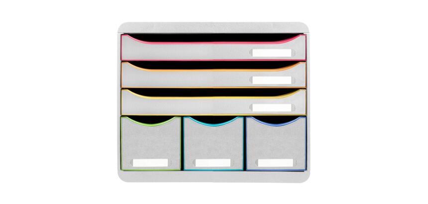 Module de classement Storebox 6 tiroirs Black Office