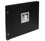 Album photos à vis rechargeable 40 pages noires Ceremony - 37x29 cm - Noir