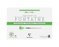 Fontaine Extra Blanc Grain Torchon bloc collé 4 côtés 12F 36x51cm 300g