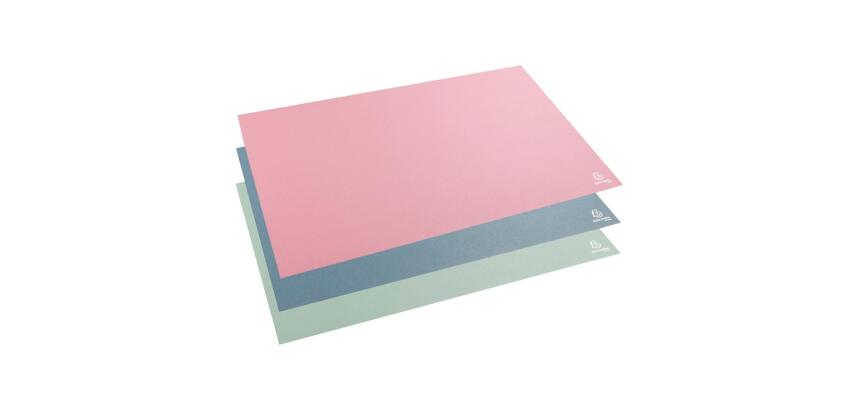 Sous-main recyclé en carton rigide Autentik 57,5 x 37,5 cm - Couleurs assorties