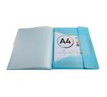 Trieur à 3 rabats 8 compartiments polypropylène Kreacover Pastel - A4 - Couleurs assorties