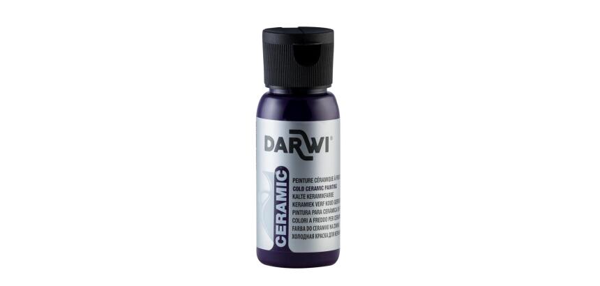 DARWI Flacon de 50 ml de Peinture sur Céramique à Froid - Violet