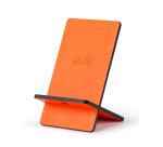 Rhodiarama support pour téléphone mobile simili cuir italien 13x8x8,5 cm - Tangerine