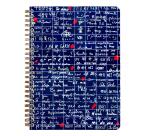 Le Mur des Je t'aime, Carnet reliure intégrale A5 14,8x21 cm, 120 pages, ligné, 3 intercalaires avec 6 poches