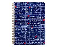 Le Mur des Je t'aime, Carnet reliure intégrale A5 14,8x21 cm, 120 pages, ligné, 3 intercalaires avec 6 poches