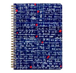 Le Mur des Je t'aime, Carnet reliure intégrale A5 14,8x21 cm, 120 pages, ligné, 3 intercalaires avec 6 poches