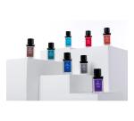 Encre 1670 à paillettes dorées 15ml - Bleu océan