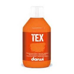 DARWI Flacon de 250 ml de Peinture Textile Opaque - Orange