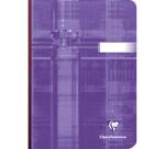 Carnet brochure dos toilé A5 192 pages petits carreaux - Assortis