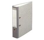 Classeur à levier export papier marbre gris A4 dos de 70mm. - Gris-dos gris