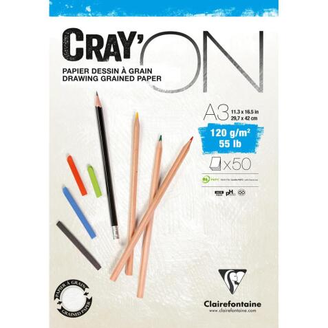 Cray'ON bloc collé 50F A3 120g