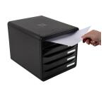 Módulo BIG-BOX PLUS con 5 cajones para documentos A4+, ultra-rígido y con stop de seguridad - 347x278x271 mm - GLOSSY