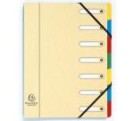 Trieur HARMONIKA® à fenêtres avec élastiques Véritable carte lustrée 7 compartiments