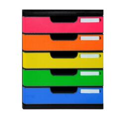 MODULO A4 5 draw black/harlequin glossy - Harlequin