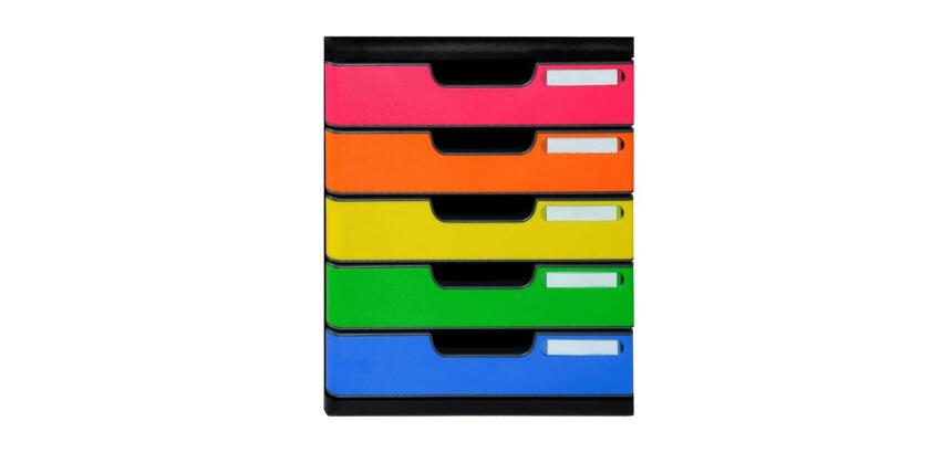 Cassettiera Modulo Iderama 5 cassetti chiusi - Arlecchino
