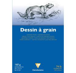 Dessin à Grain bloc collé 20F A3 160g