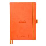 Rhodiarama Goalbook souple A5 240 pages dot papier blanc 90g - Tangerine