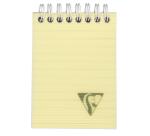 Bloc reliure intégrale Linicolor FRESH en-tête A7 160 pages détachables ligné couverture plastique polypropyène rainuré Couleur aléatoire - Assortis