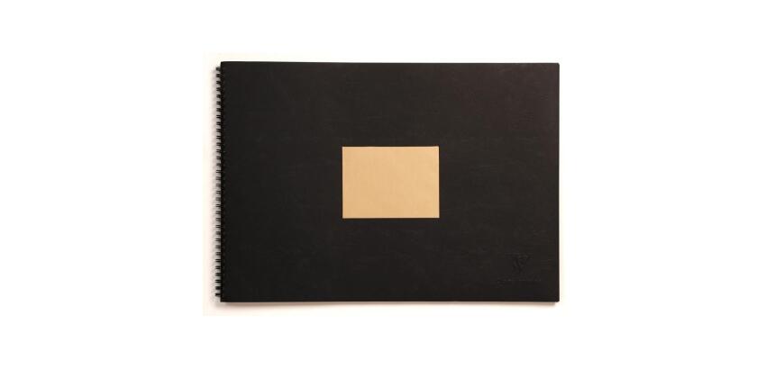 Kraft album spiralé 60F A3 90g - Noir