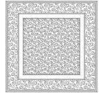 CARRÉ 100% soie - 45x45cm Léopard - Blanc