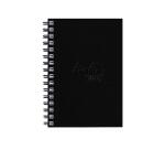 Rhodia Touch Watercolor Book, papier 100% coton grain satiné 300g - A6 portrait, 40 pages - Noir