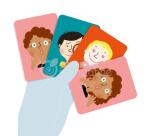 Jeu de cartes Emotwins - Multicolore