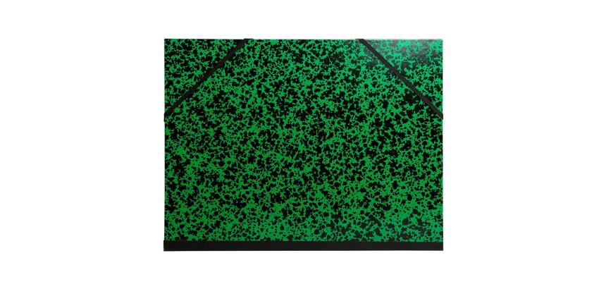 Carton à dessin Annonay avec élastiques 26x33 cm - Pour formats A4 et 24x32 cm - Vert