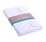 25 enveloppes C6 (114x162mm) Vélin doublées adhésives - extra blanc