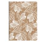 Cocoa motif, Carnet piqué cousu fil A5 - 14,8 x 21 cm, 96 pages, ligné, ass. - Cacao