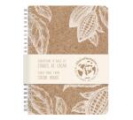 Cocoa motif, Carnet reliure intégrale A5 - 14,8 x 21 cm, 148 pages, Ligné, ass. - Cacao