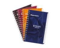 Répertoire reliure intégrale 7000 9x14 cm 180 pages petits carreaux 70 g - Assortis