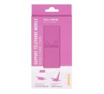 Rhodiarama support pour téléphone mobile simili cuir italien 13x8x8,5 cm - Lilas