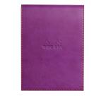 Rhodiarama porte-bloc avec porte-crayon + bloc N°13petits carreaux 5x5 - Violet