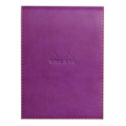 Rhodiarama porte-bloc avec porte-crayon + bloc N°13petits carreaux 5x5 - Violet