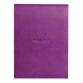 Rhodiarama porte-bloc avec porte-crayon + bloc N°13petits carreaux 5x5 - Violet